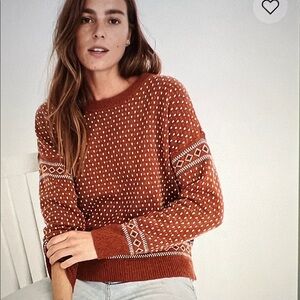 Madewell Woodside Jacquard Pullover Sweater